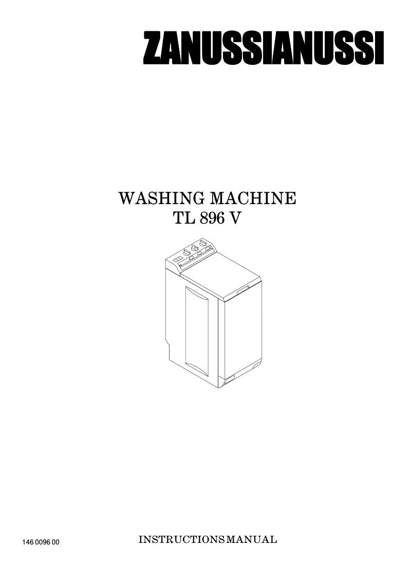 Image de la première page du manuel de l'appareil TL896V