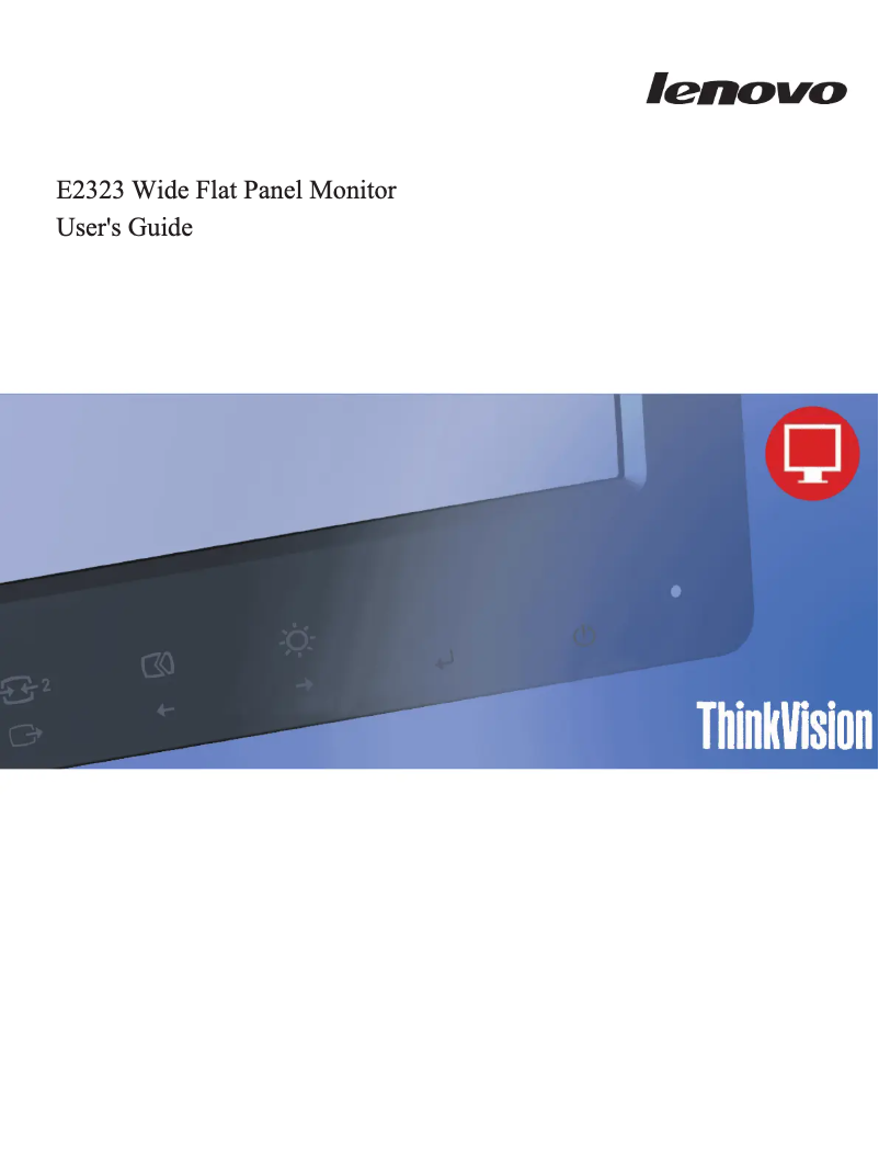 Página 1 del manual Manual de usuario Lenovo ThinkVision E2323