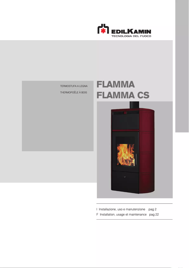 Página 1 del manual Manual de usuario Edilkamin FLAMMA