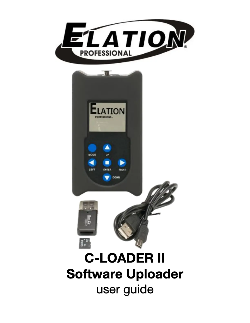 Page 1 de la notice Manuel utilisateur Elation C-LOADER II