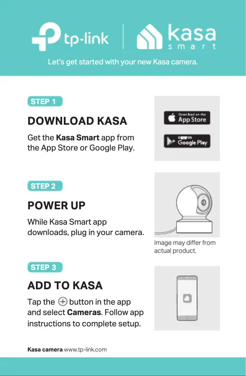 Image de la première page du manuel de l'appareil Kasa Spot Pan Tilt EC70