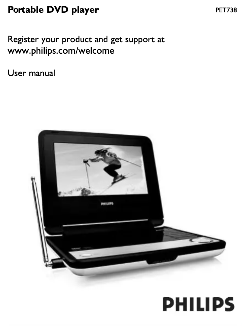 Page n°1 - Manuel utilisateur Philips PET738