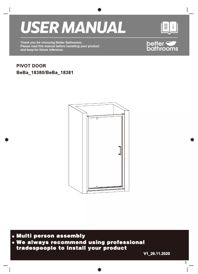 Page n°1 - Manuel utilisateur Vega BeBa_18380