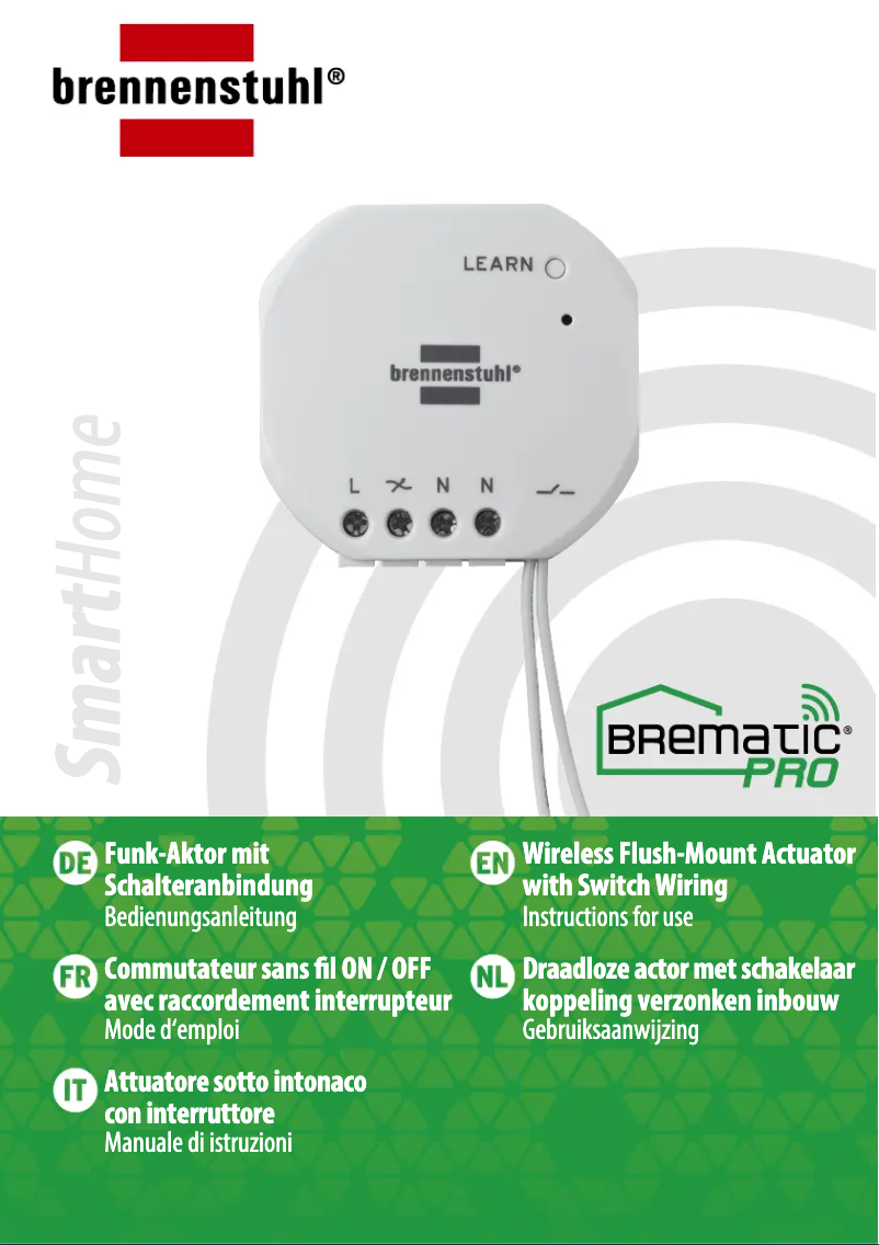 Page 1 de la notice Manuel utilisateur Brennenstuhl BrematicPRO UPMS868 01 W400