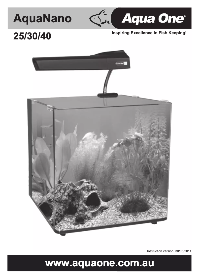 Image de la première page du manuel de l'appareil AquaNano 25