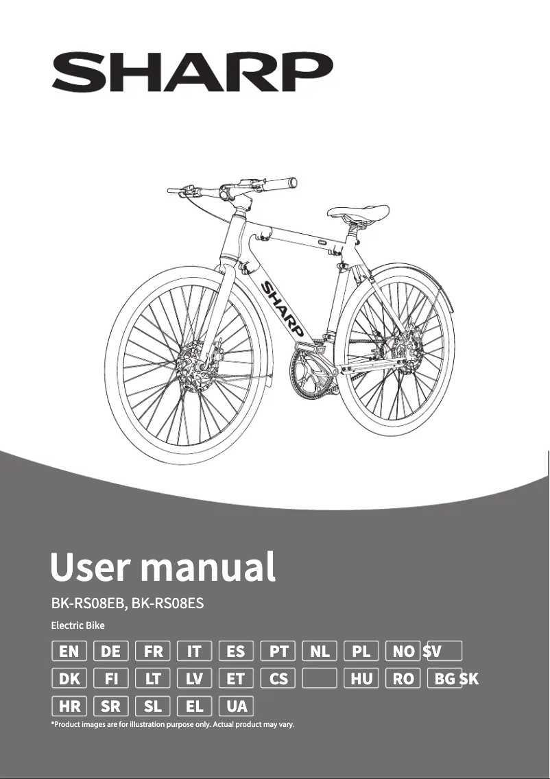 Page 1 de la notice Manuel utilisateur Sharp BK-RS08ES