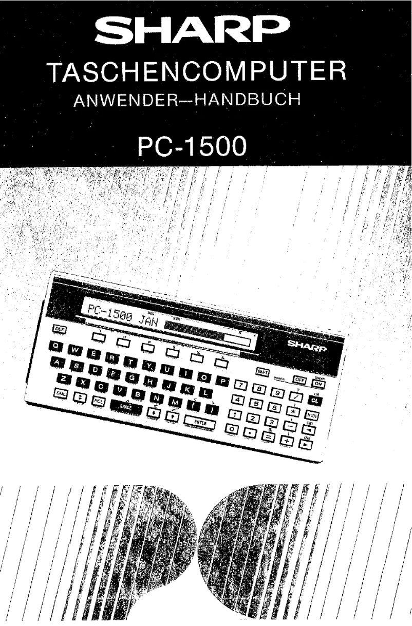 Image de la première page du manuel de l'appareil PC1500