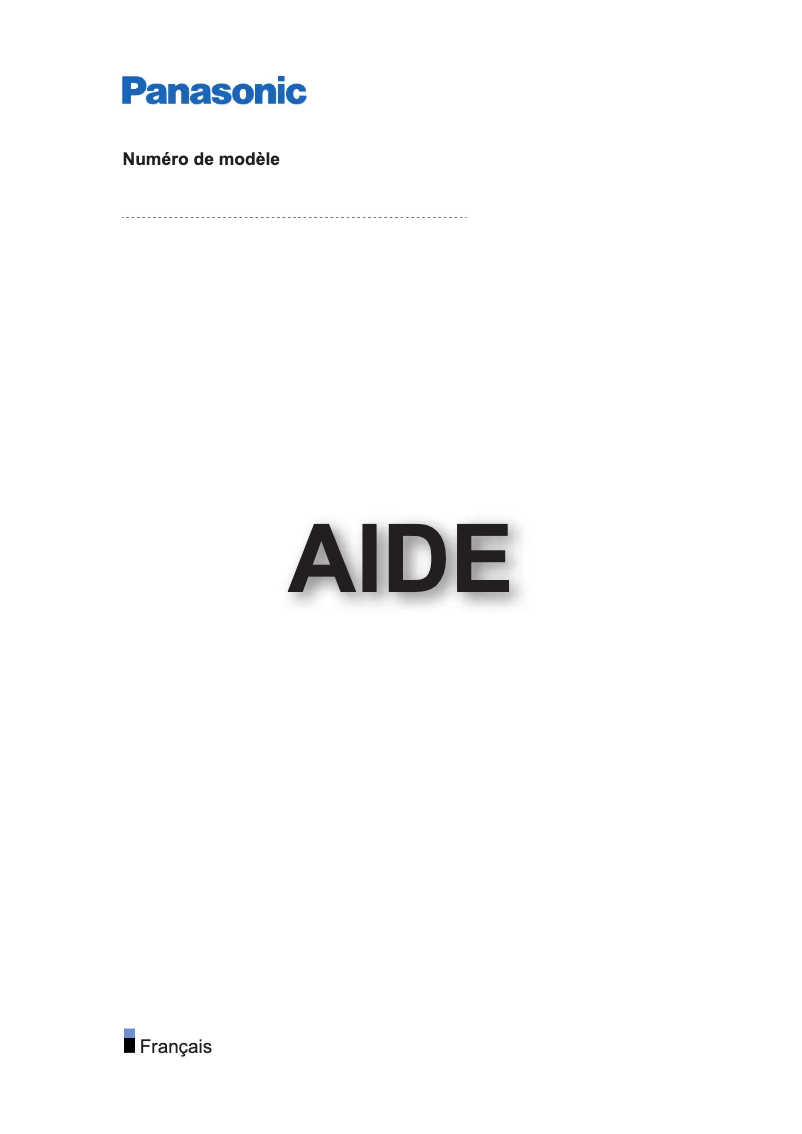 Image de la première page du manuel de l'appareil Viera TX-65GXX889