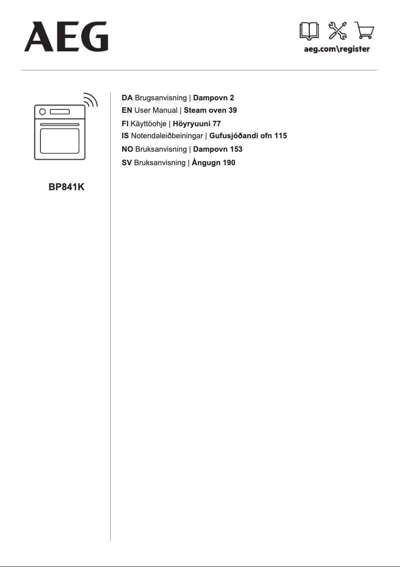 Imagen de la primera página del manual del dispositivo BP841K