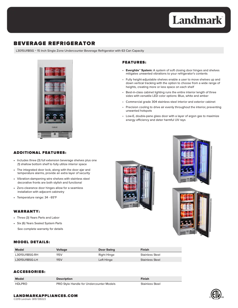 Image de la première page du manuel de l'appareil L3015UI1BPR-LH