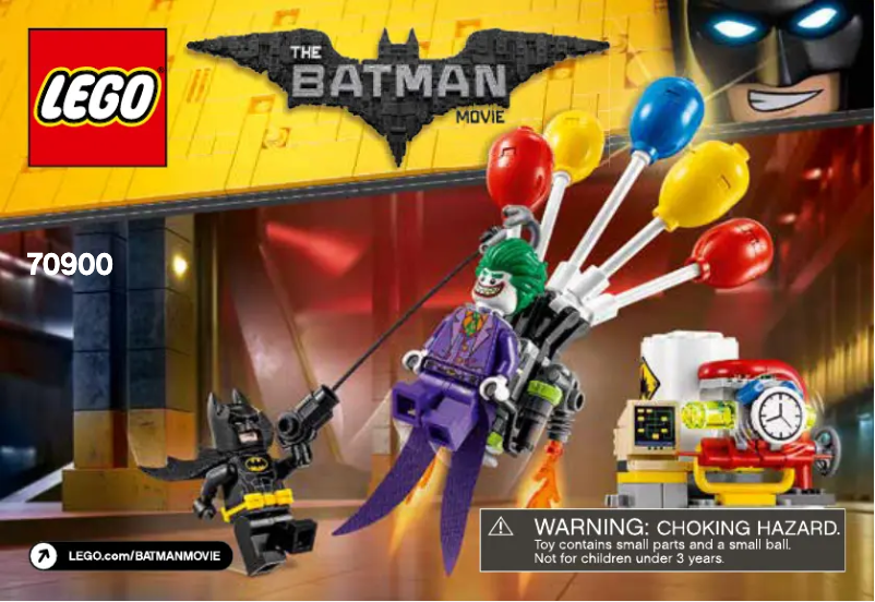Page 1 de la notice Manuel utilisateur Lego Batman Movie 70900