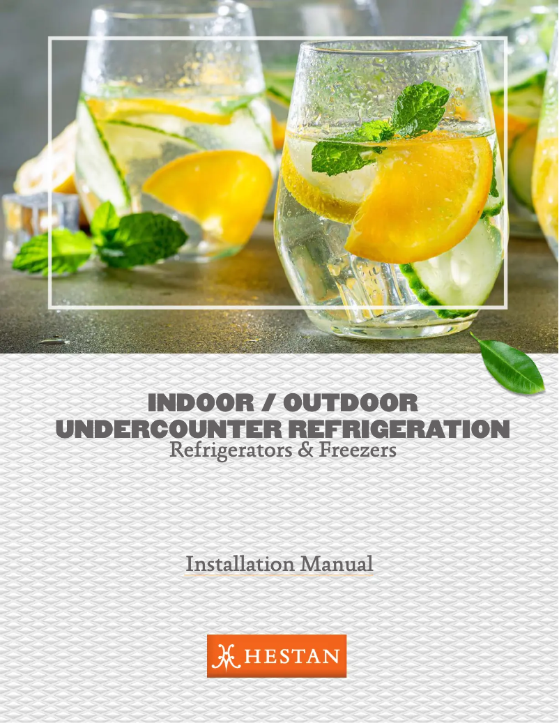 Page n°1 - Guide d'installation Hestan GRR24-GG