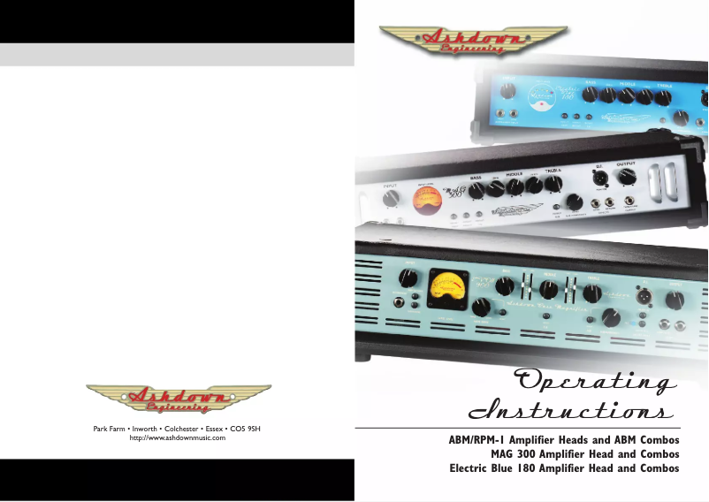 Page n°1 - Manuel utilisateur Ashdown Engineering ABM-410H-EVO IV