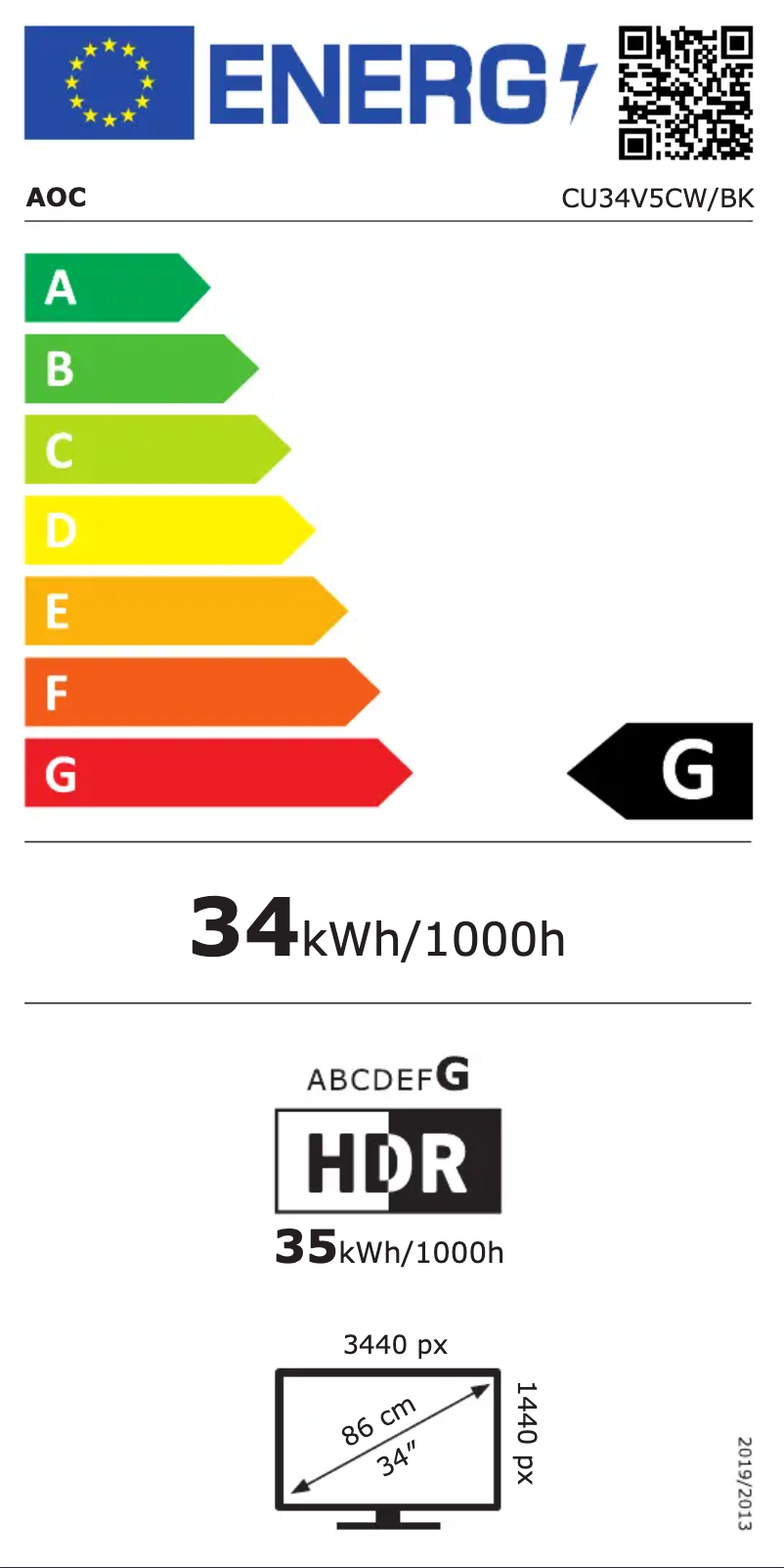 Image de la première page du manuel de l'appareil CU34V5CW