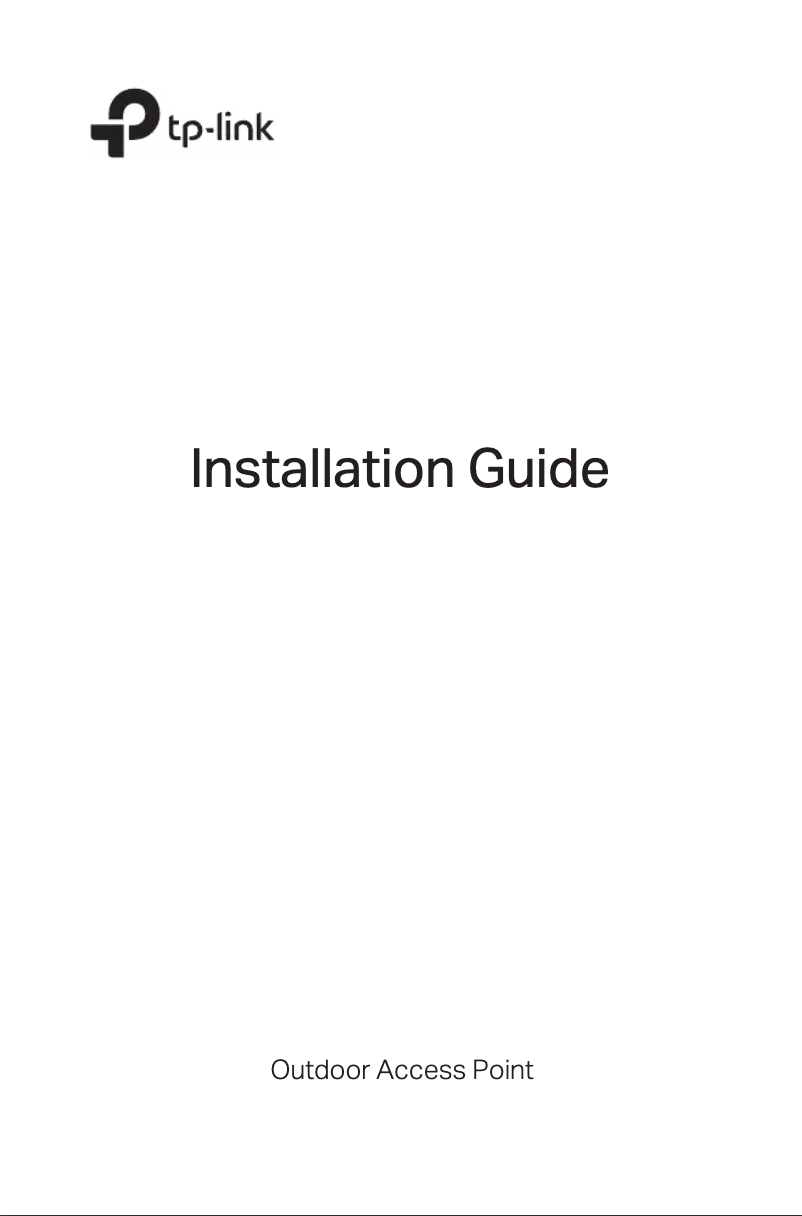 Page 1 de la notice Guide d'installation TP-Link WBS210