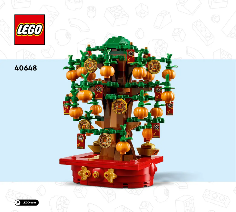 Page 1 de la notice Manuel utilisateur Lego Money Tree 40648