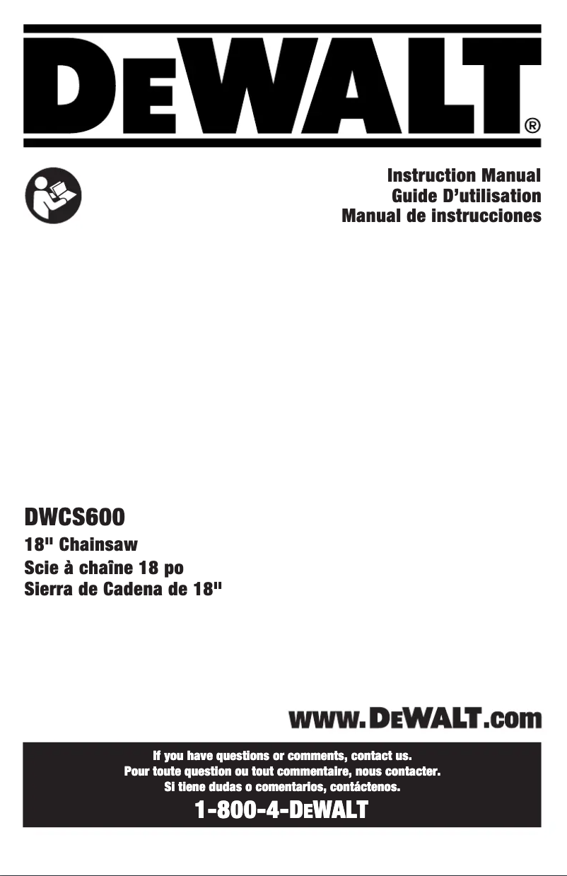 Image de la première page du manuel de l'appareil DWCS600