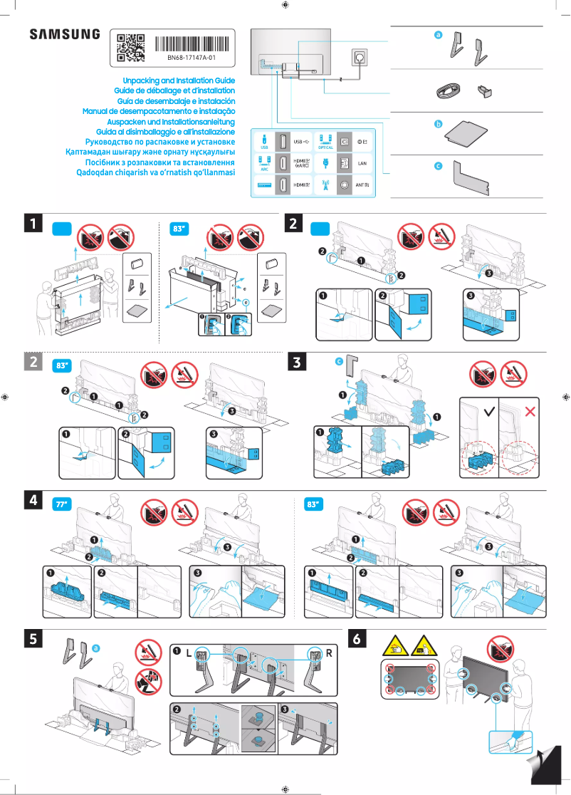 Página 1 del manual Manual de usuario Samsung QA77S90CAJ