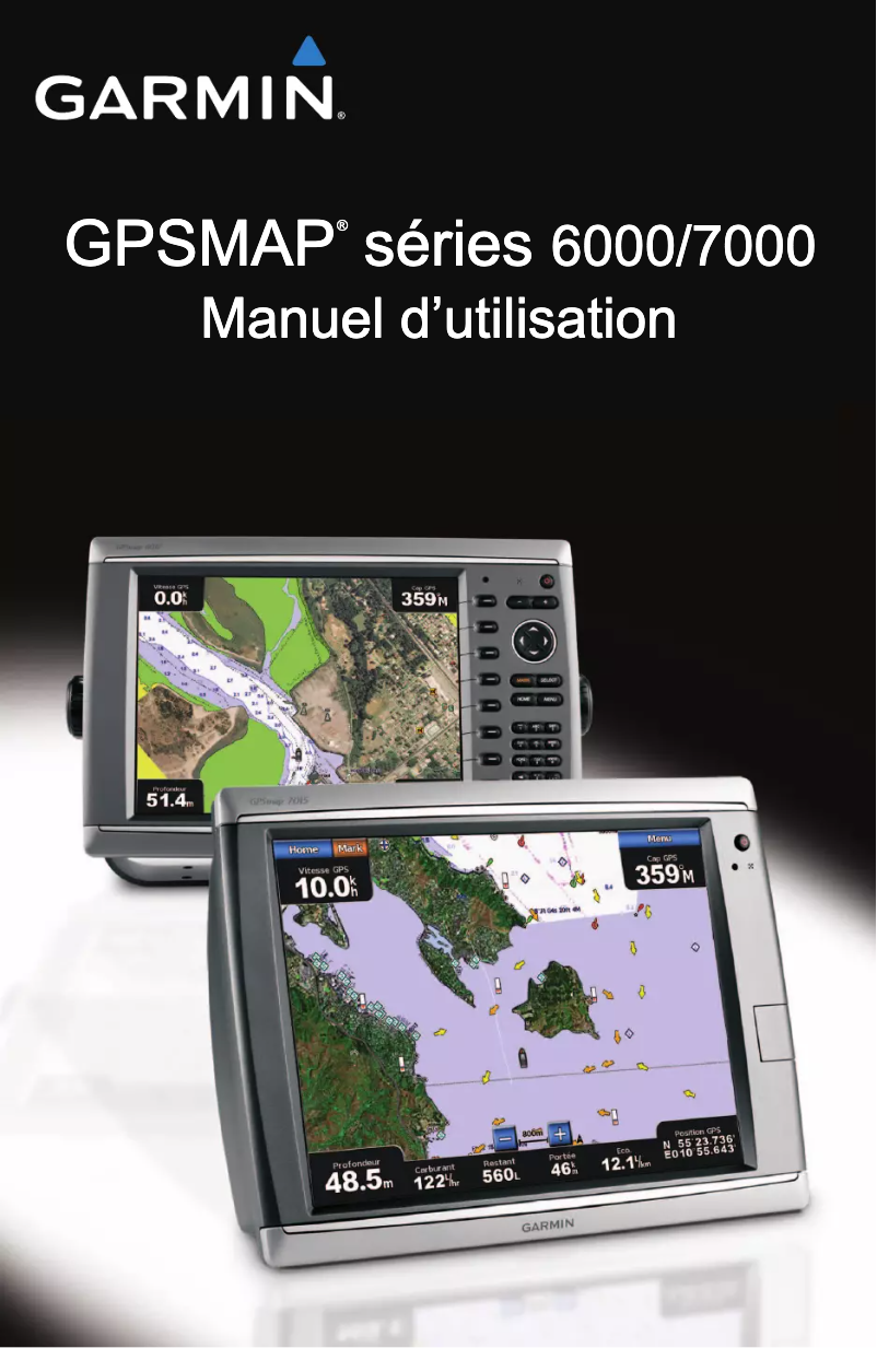 Page 1 de la notice Manuel utilisateur Garmin GPSMAP 7212