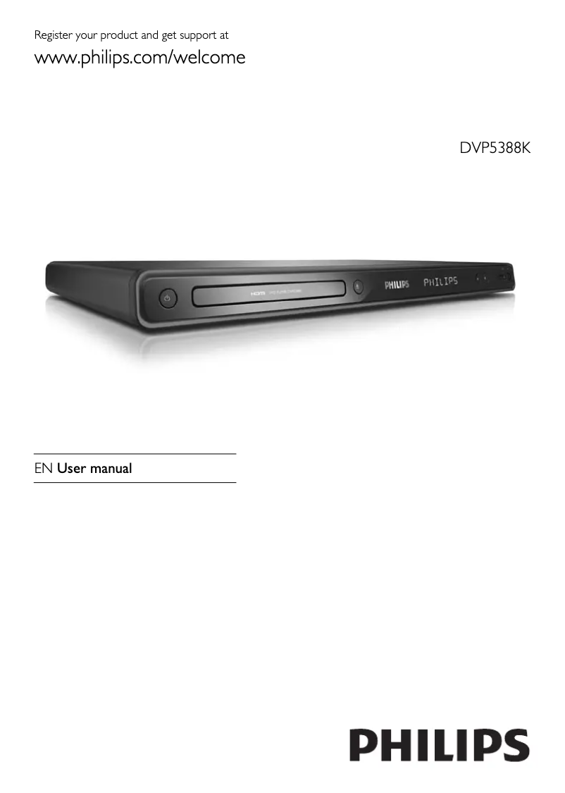 Page 1 de la notice Manuel utilisateur Philips DVP5998K