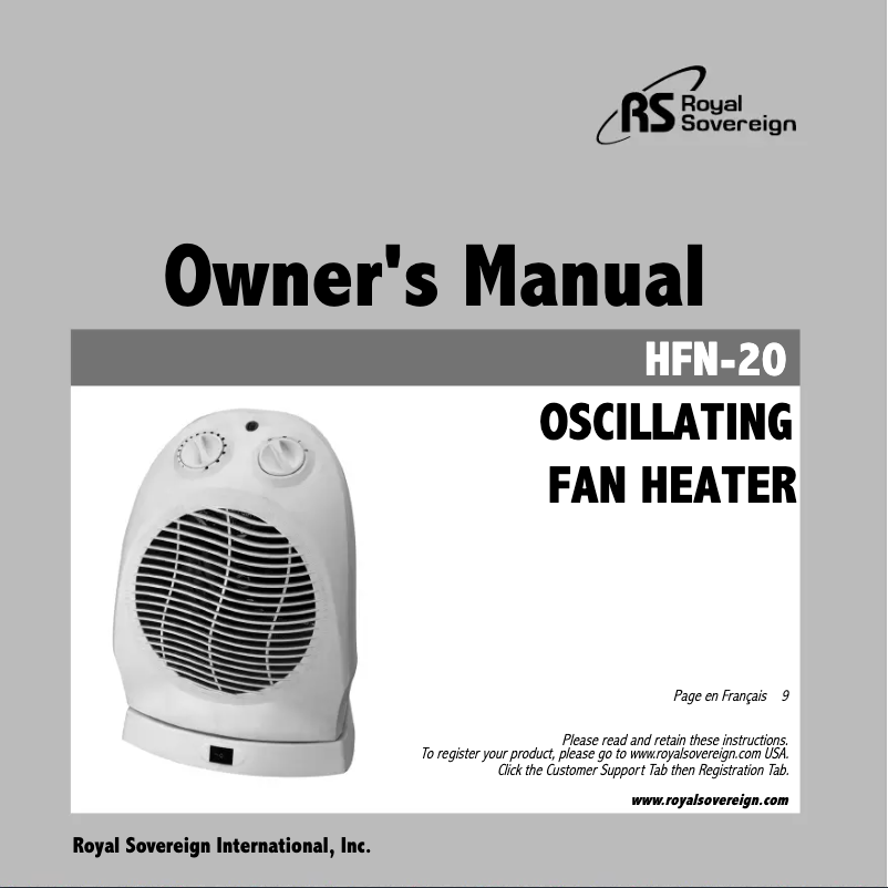 Image de la première page du manuel de l'appareil HFN-20