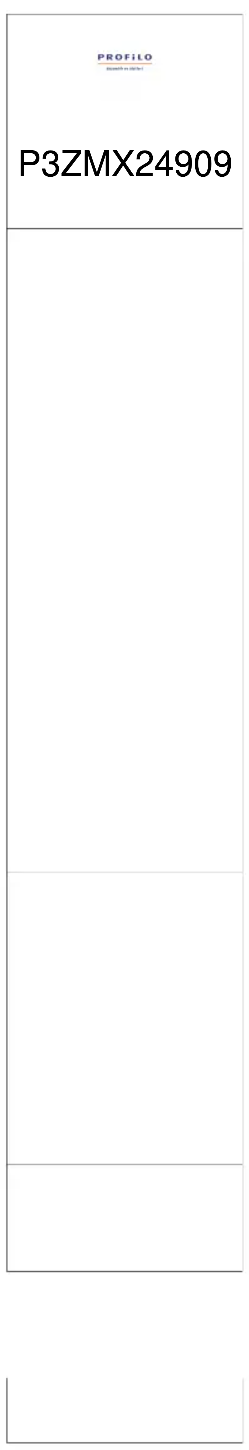 Page 1 de la notice Manuel utilisateur Profilo P3ZMX24909