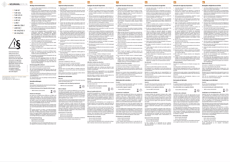 Image de la première page du manuel de l'appareil BCM 104