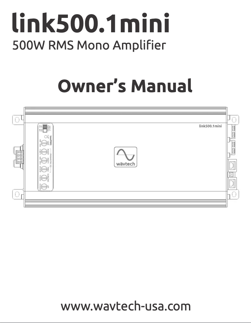 Image de la première page du manuel de l'appareil Link500.1 mini