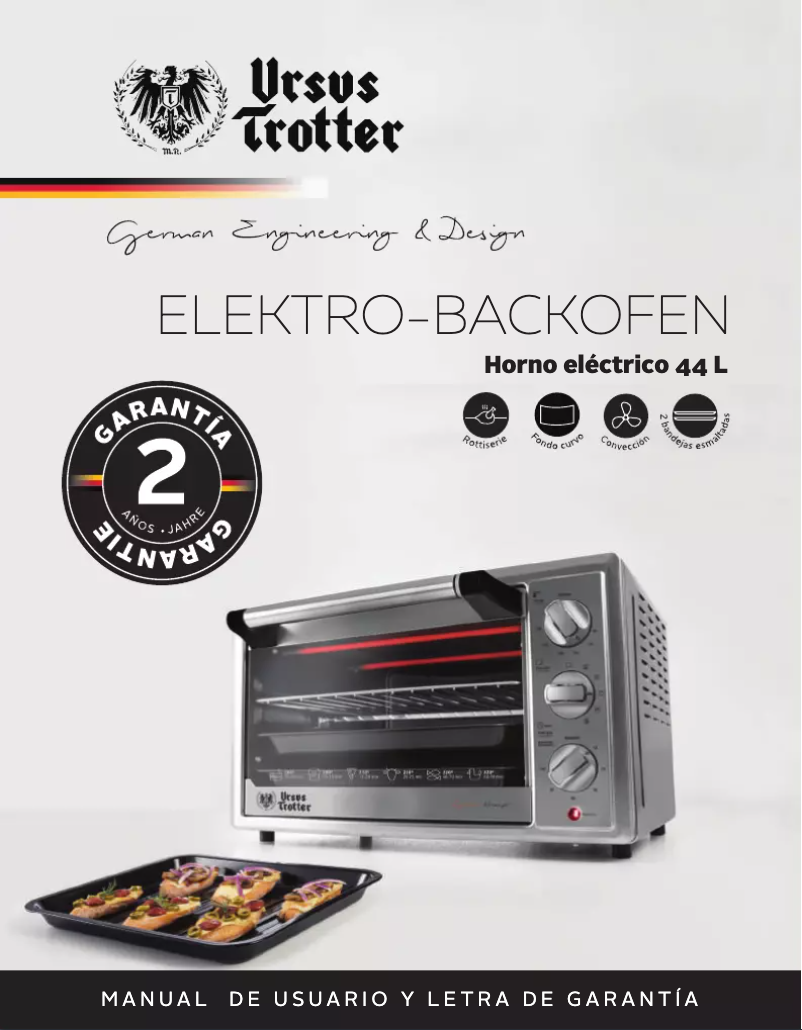 Page 1 de la notice Manuel utilisateur Ursus Trotter UT-BACKOFEN 26