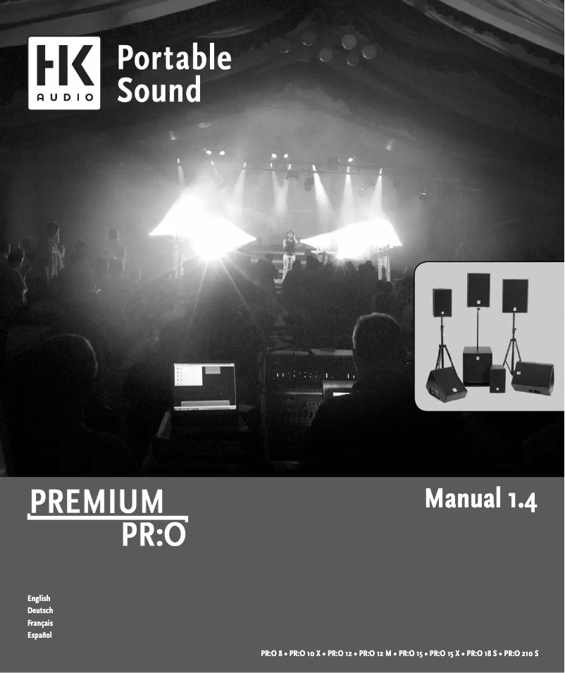 Page 1 of the manual User Manual HK Audio Premium PR:O 15