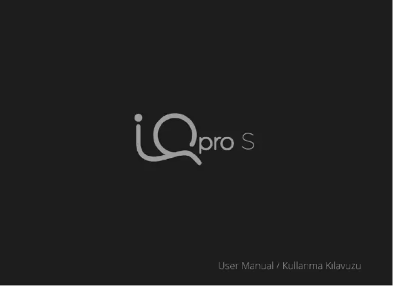 Image de la première page du manuel de l'appareil IQ Pro S