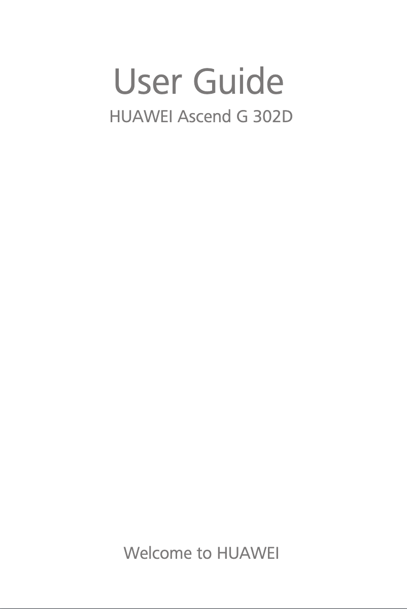 Page 1 de la notice Manuel utilisateur Huawei Ascend G302D