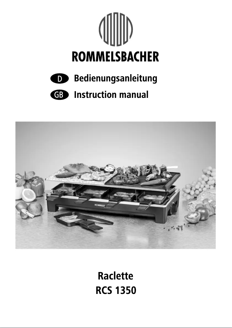 Page n°1 - Manuel utilisateur Rommelsbacher RCS 1350