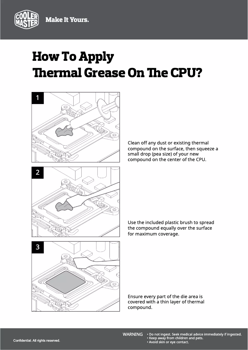 Page 1 de la notice Mode d'emploi Cooler Master MGZ-NDSG-N15M-R1