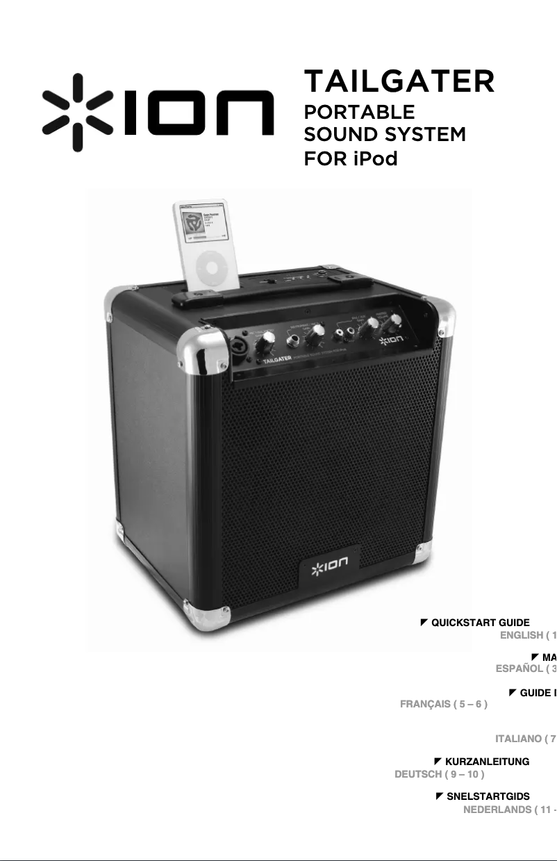 Image de la première page du manuel de l'appareil Tailgater