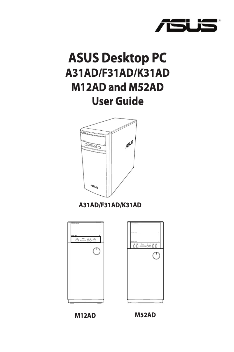 Page 1 de la notice Manuel utilisateur Asus VivoPC K31AD
