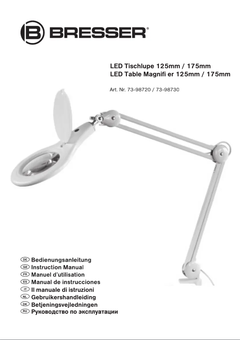 Page 1 de la notice Manuel utilisateur Bresser 7398730