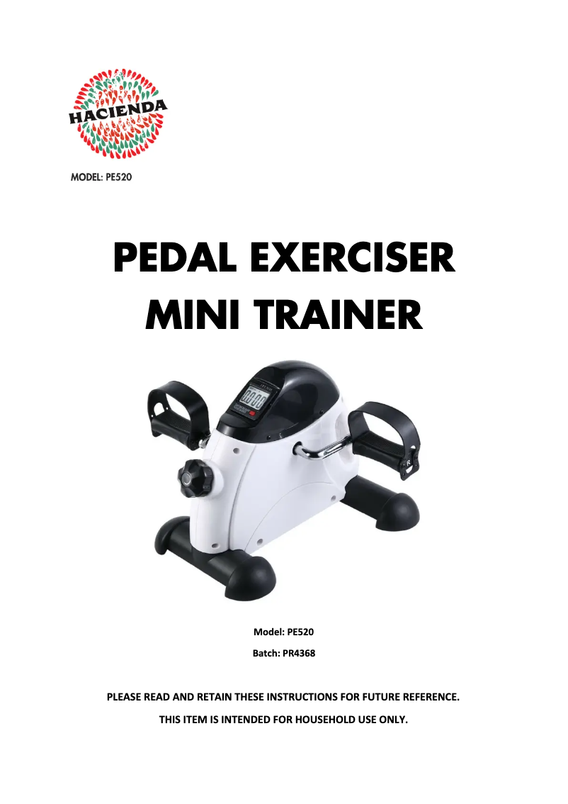 Página 1 del manual Manual de usuario Hacienda PE520