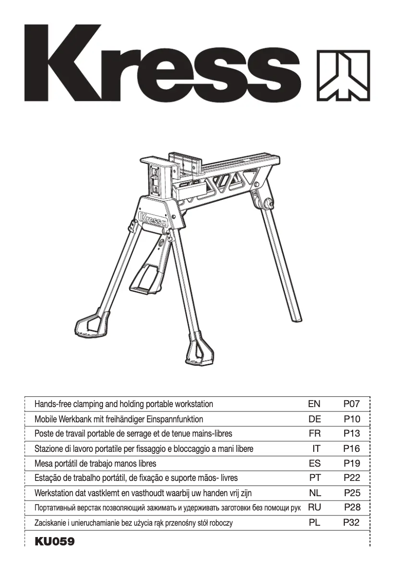 Page n°1 - Manuel utilisateur Kress KU059
