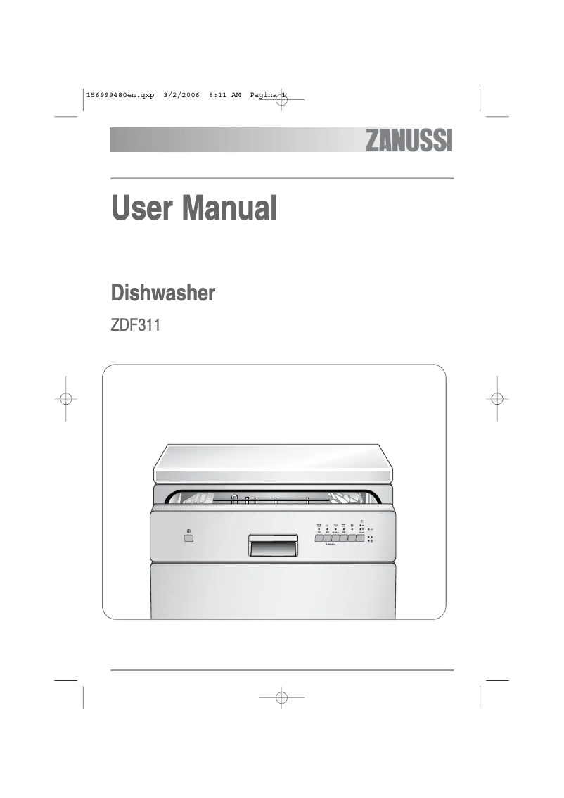 Page n°1 - Manuel utilisateur Zanussi ZDF 311