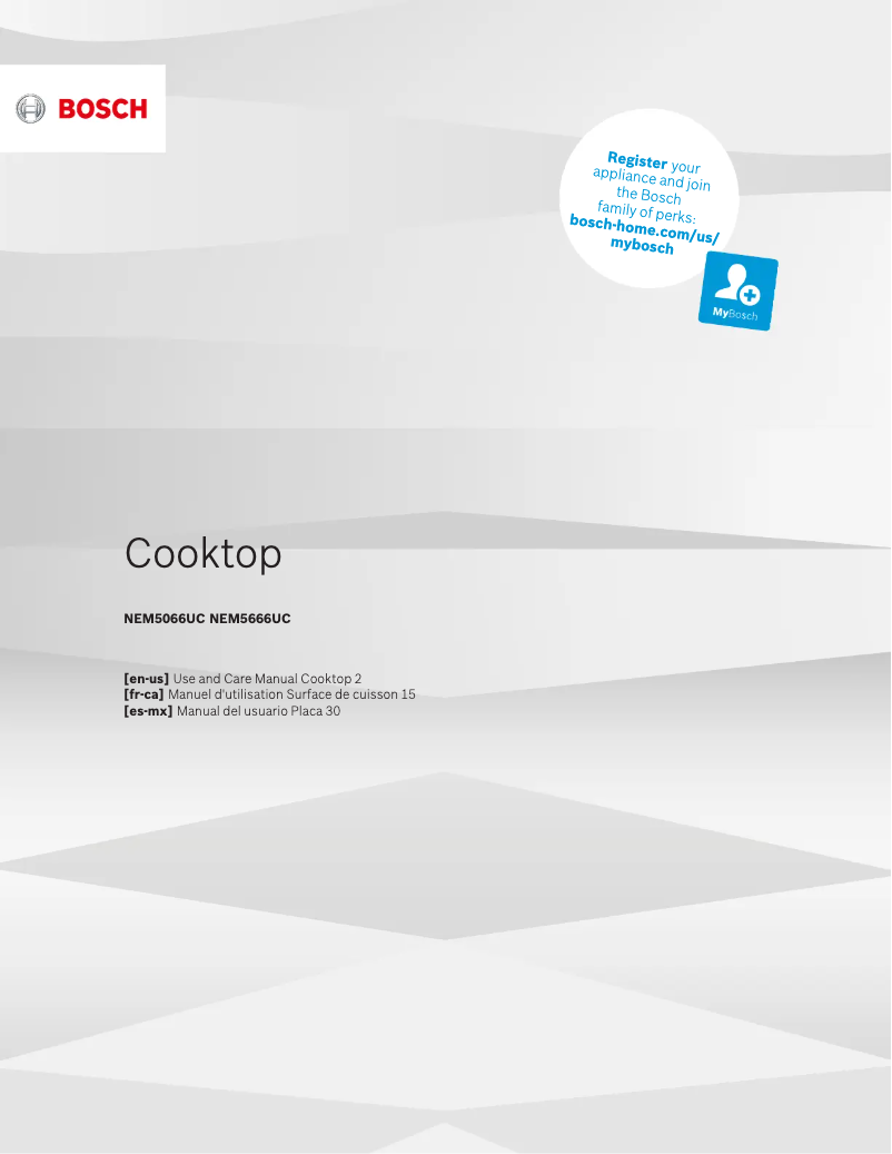 Página 1 del manual Manual de usuario Bosch NEM5066UC