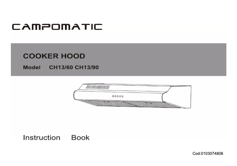Image de la première page du manuel de l'appareil CH1390