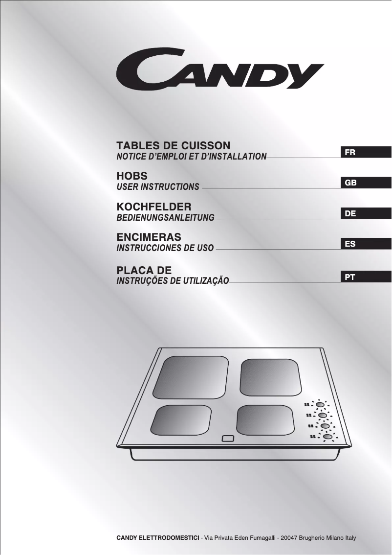 Page n°1 - Manuel utilisateur Candy PVS 640 X