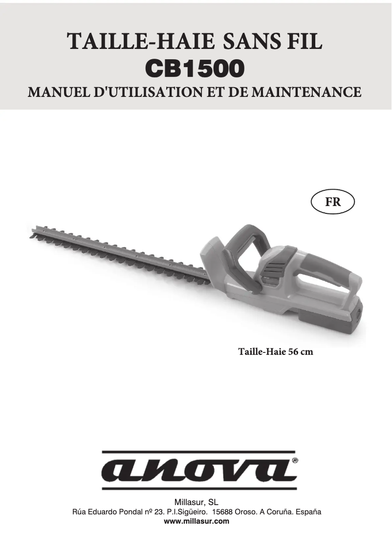 Imagen de la primera página del manual del dispositivo CB1500