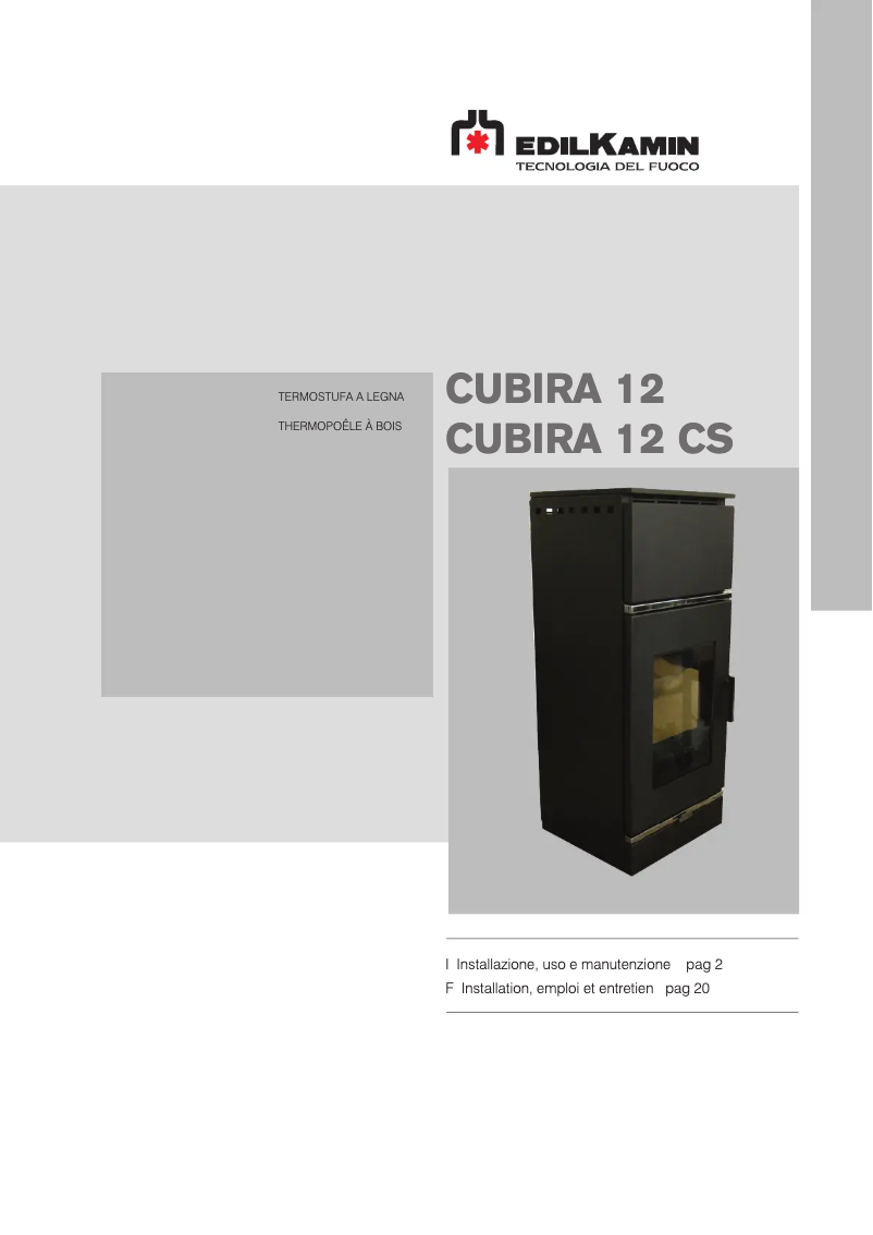 Imagen de la primera página del manual del dispositivo CUBIRA 12