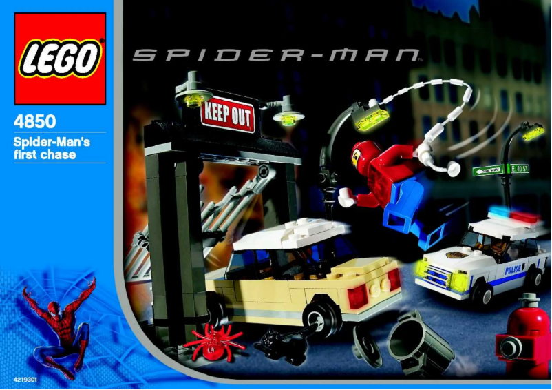 Page 1 de la notice Manuel utilisateur Lego Spiderman 4850