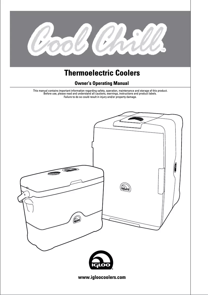 Image de la première page du manuel de l'appareil Cool Chill