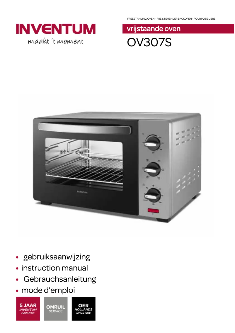 Image de la première page du manuel de l'appareil OV307S