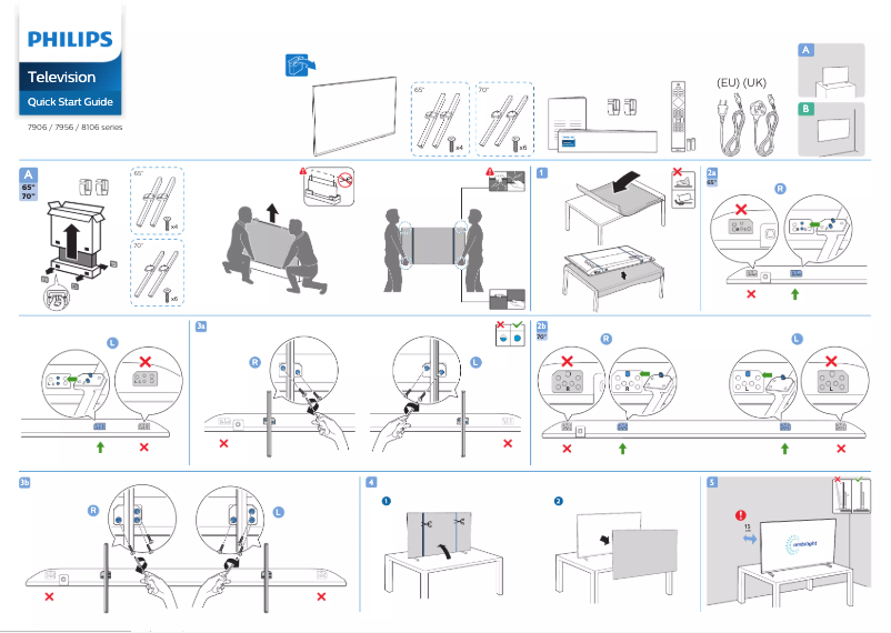 First page image of the manual for 65PUS7906