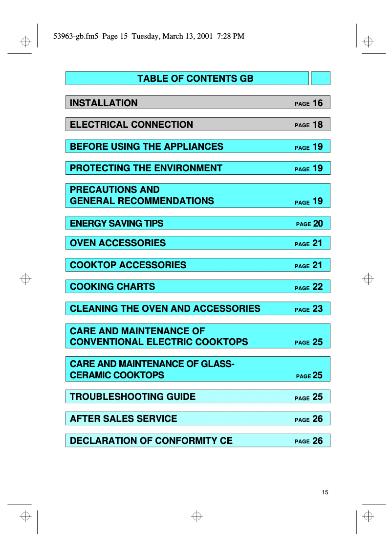Página 1 del manual Manual de usuario Whirlpool AKZ 312 AV
